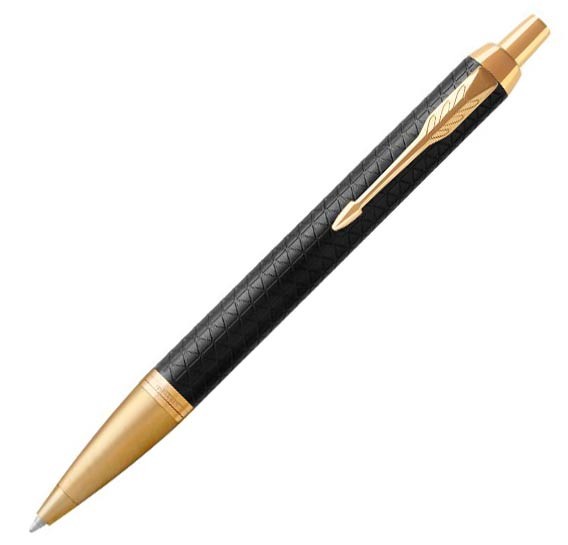Parker IM Premium Black Gold Trim Ballpoint Pen