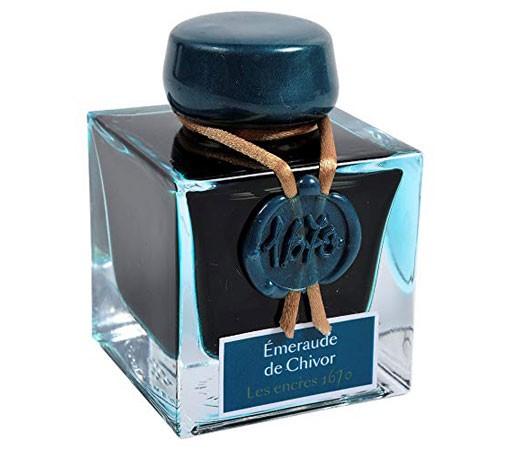 J. Herbin Ink Bottle 50ml Emerald Of Chivor 1670 Anniversary