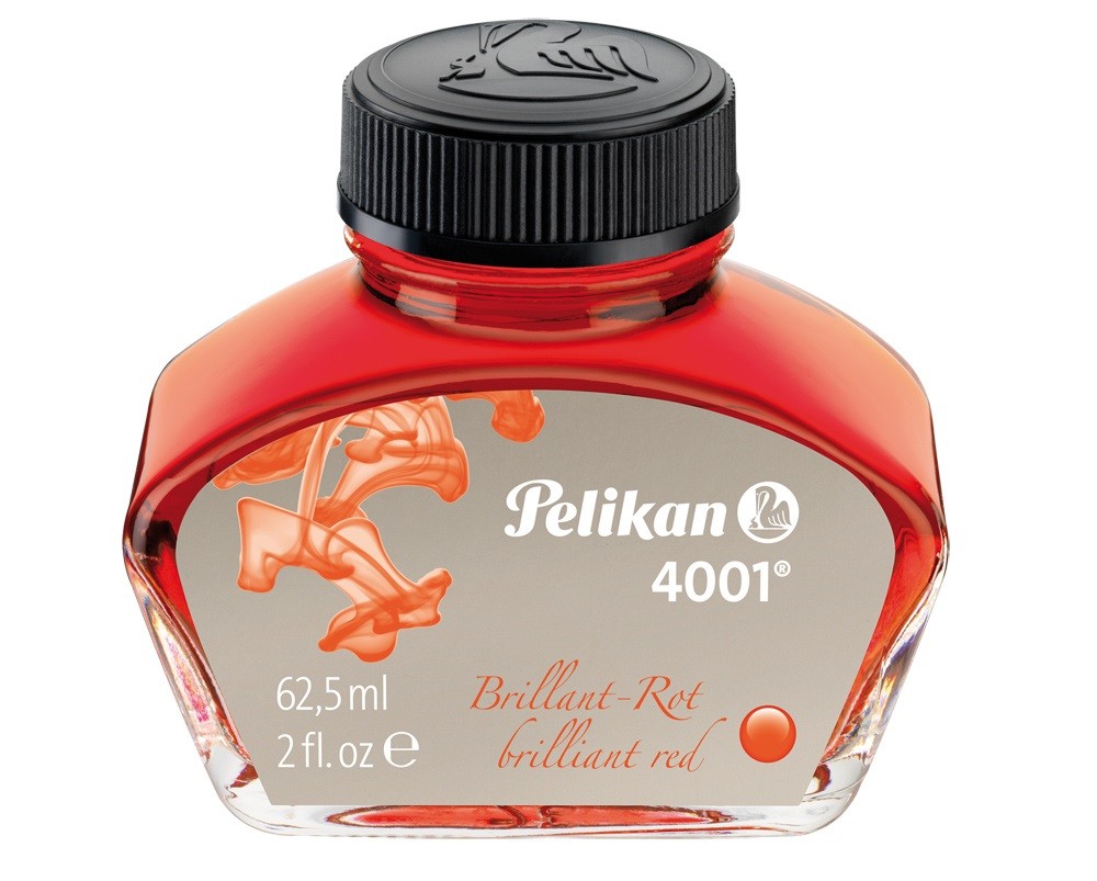 Pelikan 4001 Brilliant Red (62.5 ml Bottle) Fountain Pen Ink