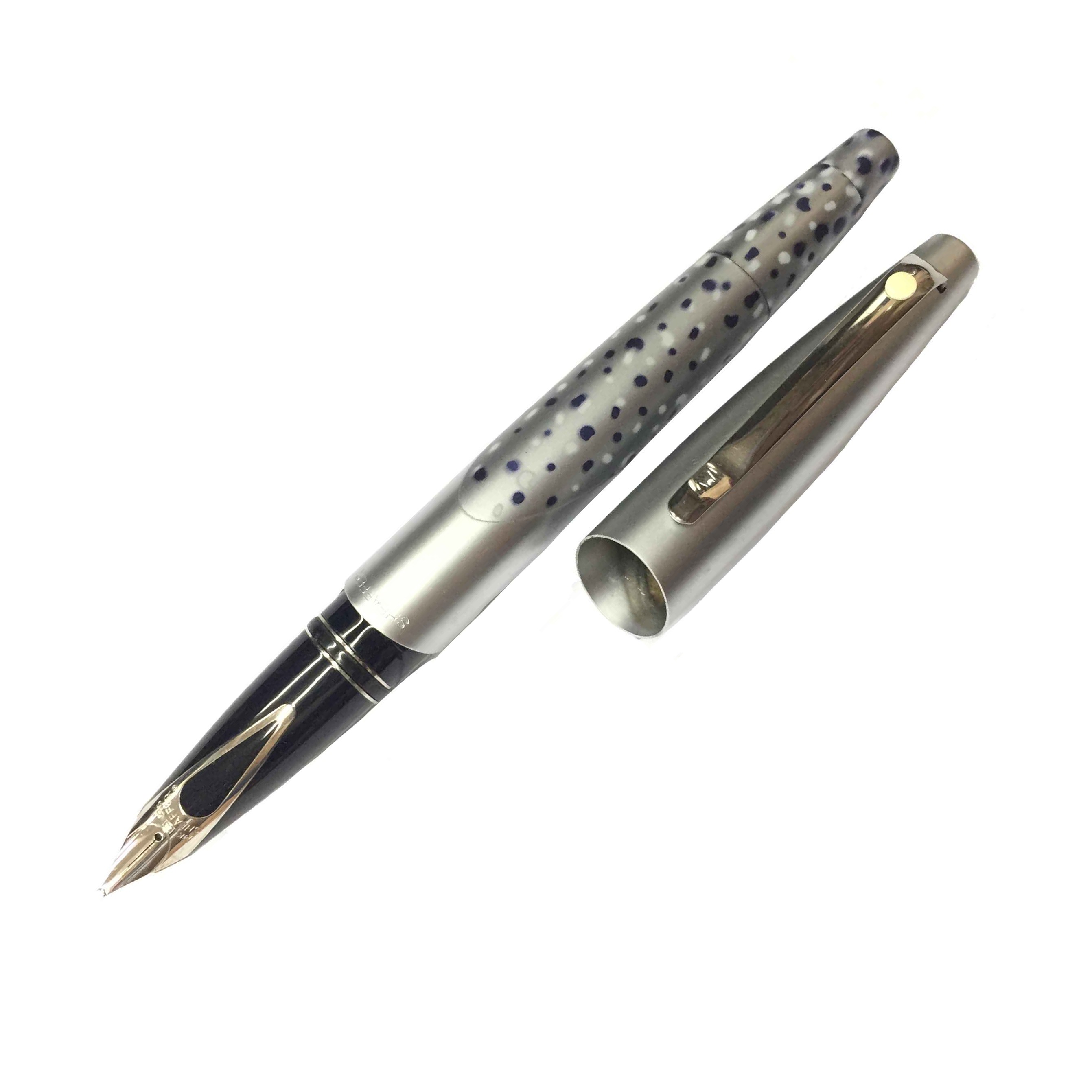 Sheaffer Intrigue 619 Seal Stencil Chrome Plated Fountain Pen (B Nib)