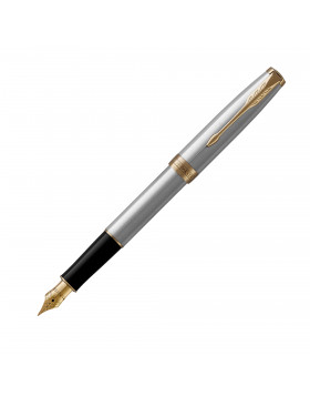 Parker Sonnet Transformation Stainless Steel GT Fountain Pen - Fine Nib