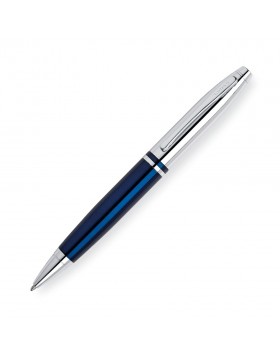 Cross Calais Chrome & Blue Ballpoint Pen